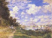 Claude Monet Port in Argenteuil oil painting artist